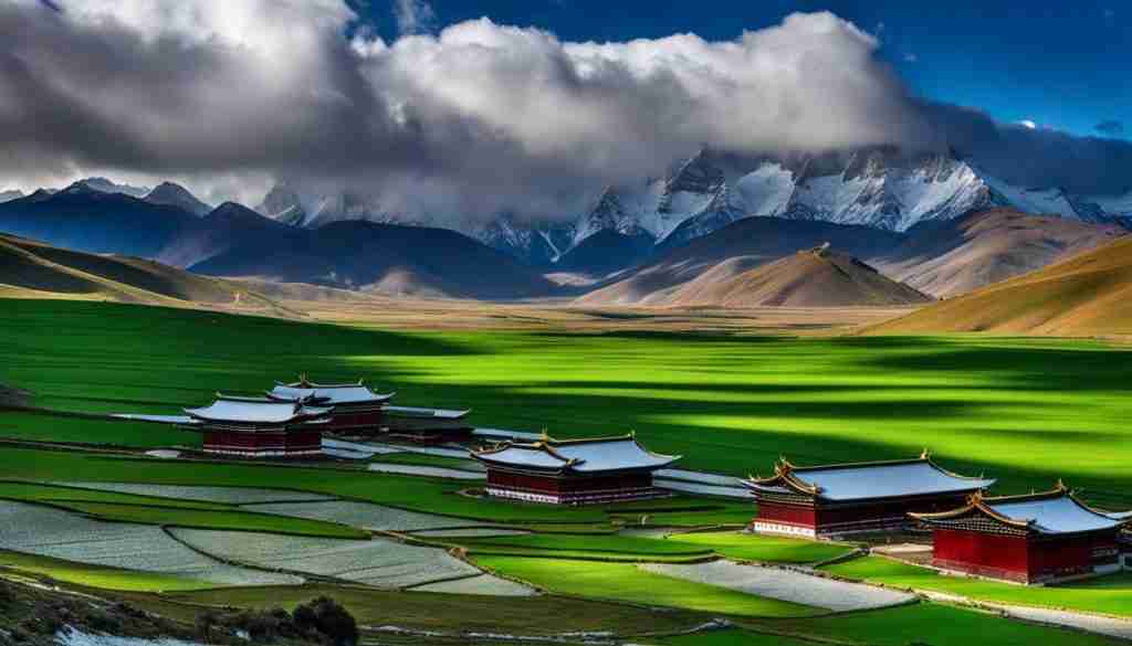 Serene landscapes of Tibet