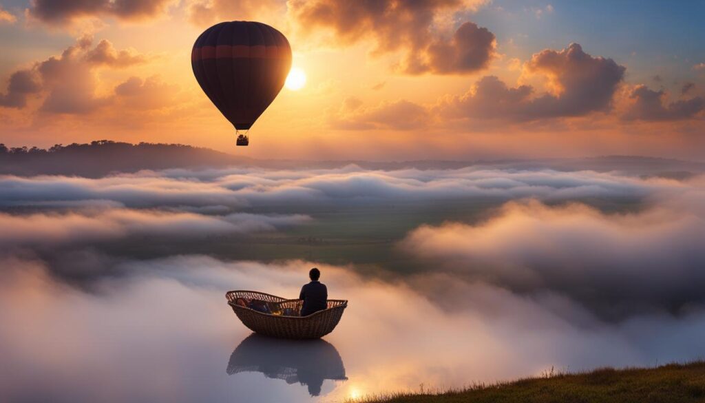 finding inner peace in a hot air balloon