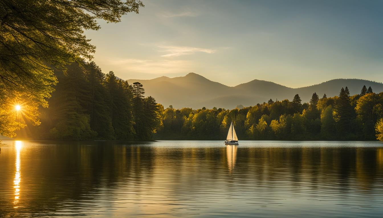 Sailing on a Lake